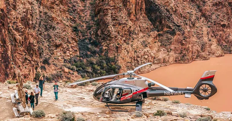 Grand Canyon West: Canyon Floor Landing Helicopter — helicopter tour in Grand Canyon