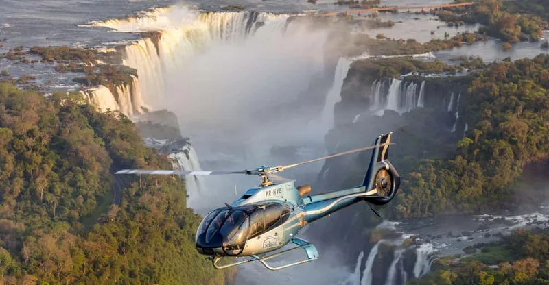 Cataratas All dimensions: Land, Water, and Air — helicopter tour in Iguazu Falls